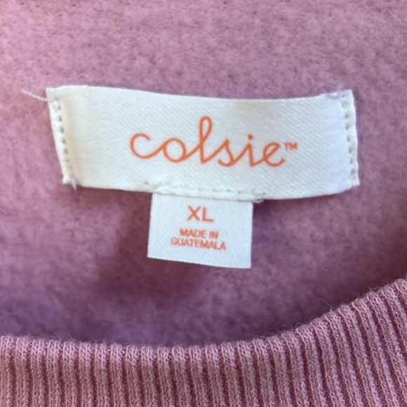 Colsie Cozy Fleece Lined Crewneck Sweatshirt - Picture 5 of 6